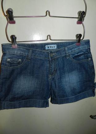 Стильні,джинсові шорти з манжетами,m&d jeans1 фото