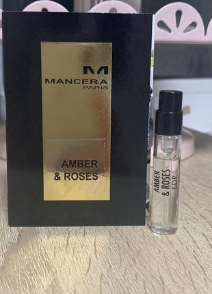 Пробник mancera amber & roses 2 мл