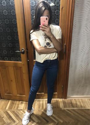 Темно сині скінні bershka