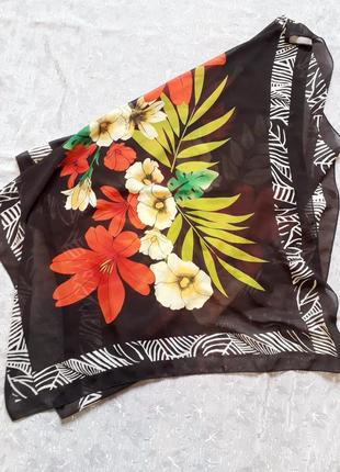 Парео платок в цветочный принт4 фото