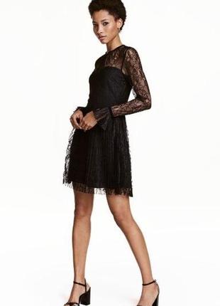 Мереживне плаття h&m