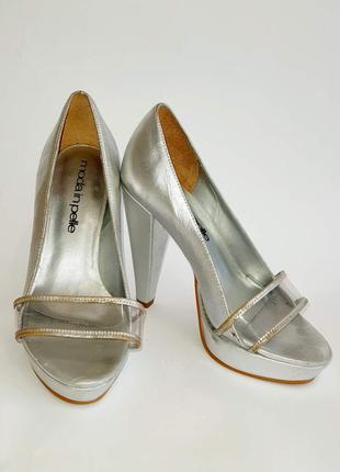 Модные туфли с открытым носом/босоножки