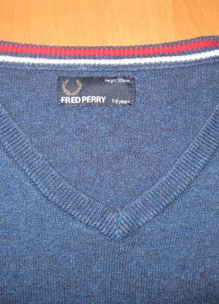 Светр "fred perry" розмір 7-8 років. зростання 128 див.3 фото