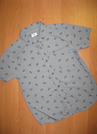 Рубашка "f&f" размер 7-8 лет. рост 128 см.