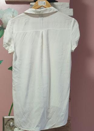 Базовая летняя блузка/рубашка с коротким рукавом3 фото