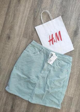 Юбка велюр h&m