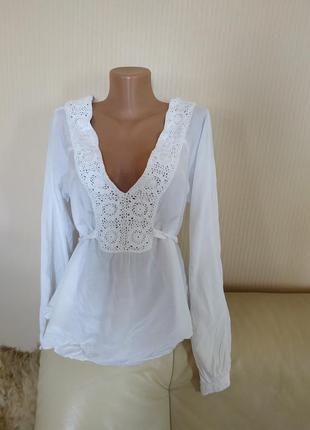 Блузка блуза вискоза прошва рубашка