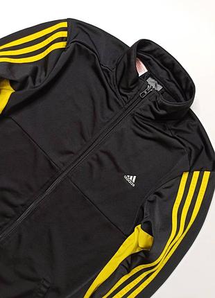 Кофта спортивная олимпийка чёрная мужская adidas размер - s 3