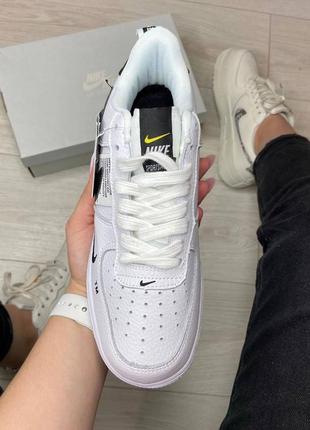 Летние кроссовки женские nike air force 1 utility white3 фото