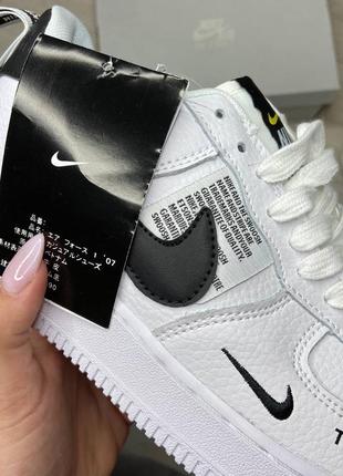 Летние кроссовки женские nike air force 1 utility white2 фото