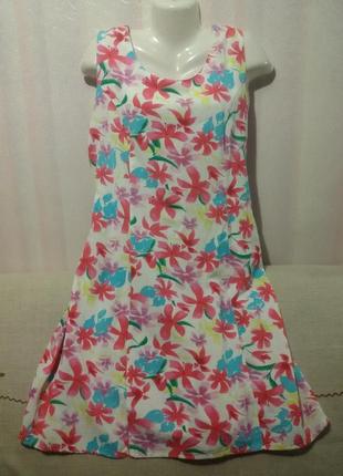 Сарафан платье (лен+вискоза) пог - 59 см (62)2 фото