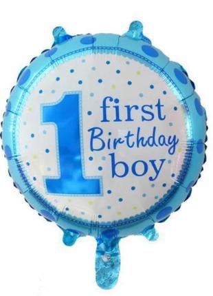 Фольгированный шар "первый день рождения"