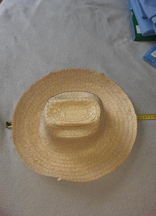 Новая натуральная шляпа из листьев пальмы. брыль.4 фото