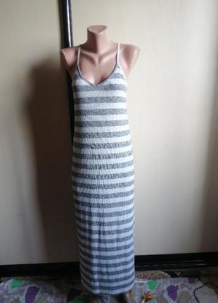 Сукня bershka смужку з боків розрізи2 фото
