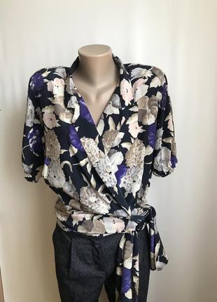 Винтажная шелковая блуза от marina rinaldi m1 фото