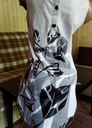 Стильное стрейч-коттоновое облегающее платье р.46-48 "h&m" индия2 фото