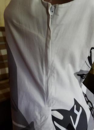 Стильное стрейч-коттоновое облегающее платье р.46-48 "h&m" индия3 фото