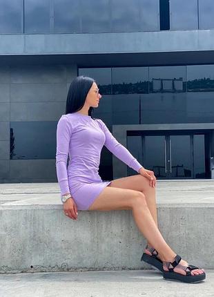 Сукня жіноча водолазка приталене однотонне