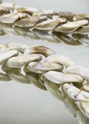 Жіноча велика акрилова ланцюг для окулярів світла мармуровий малюнок, ланцюжок для окулярів