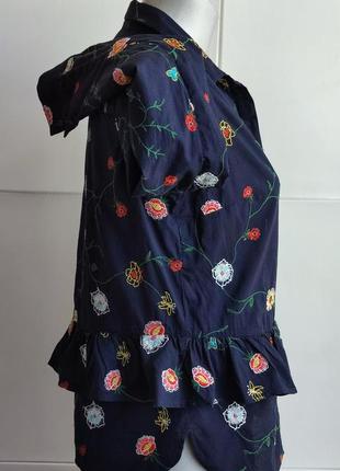 Сорочка next з вишивкою красивих квітів3 фото