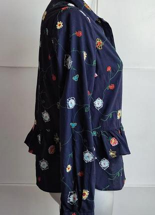 Сорочка next з вишивкою красивих квітів4 фото