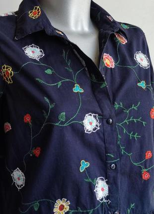Сорочка next з вишивкою красивих квітів6 фото