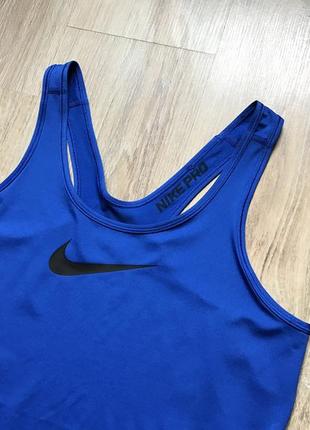 Женская спортивная тренировочная майка nike pro3 фото