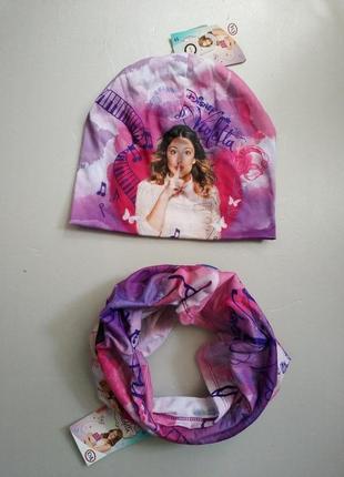Розпродаж! комплект шапка шапочка снуд violetta disney by c&a європа оригінал