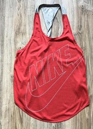 Женская беговая хлопковая майка с логотипом nike2 фото