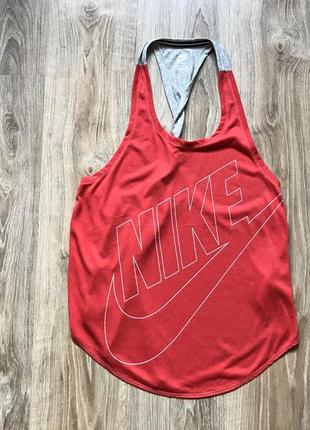 Женская беговая хлопковая майка с логотипом nike