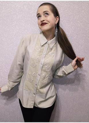 Rena rowan блуза шёлковая, винтажная, шелк натуральный ❤️ размер 16