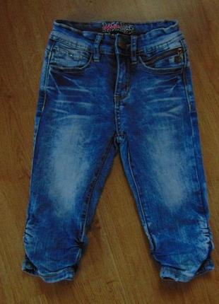 Джинсовые бриджы на 5-7 лет