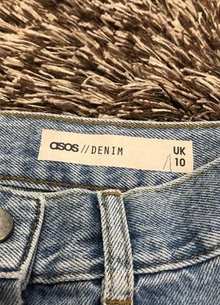 Стильная джинсовая юбка на пуговицах asos5 фото