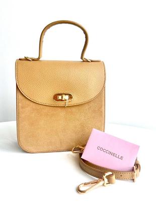 Coccinelle жіноча шкіряна брендова італійська сумочка кочінеллі сумка оригінал на подарунок дівчині дружині