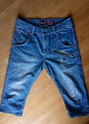 Класні чоловічі джинсові бріджі 30р.1 фото