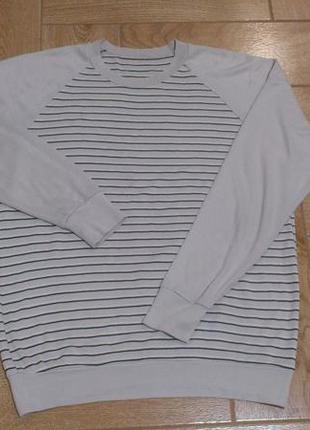 Світшот чоловічий сірий в смужку лонгслив світшот чоловічий синій кофта з довгим рукавом р. м
