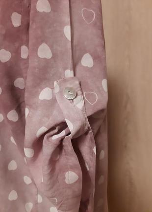 Летняя блузка з сердечками3 фото