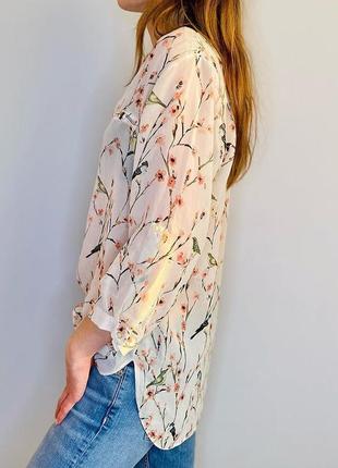 Елегантна сорочка, з надзвичайно ніжним принтом💖4 фото
