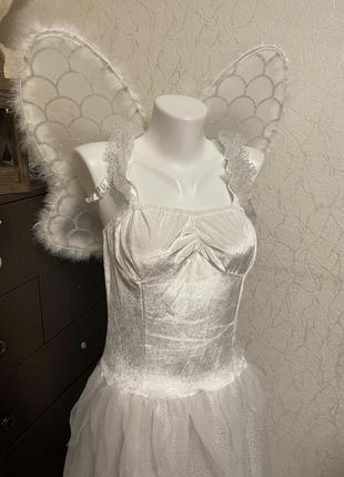 Карнавальное платье костюм ангел ангелочек косплей новый год хеллоуин хэллоуин фотосессия