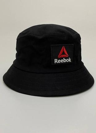 Панама reebok bucket embroidery hat черная женская / мужская панамка