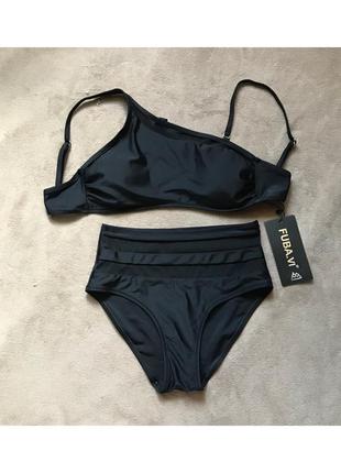 Новый женский чёрный купальник