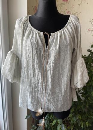 Невагома коттоновая блузка italy p.one