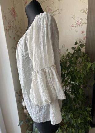 Невесомая коттоновая блузка italy p.one4 фото