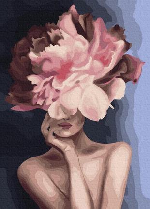Картина за номерами витончений квітка браш