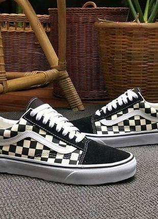 Vans old skool primary check1 фото