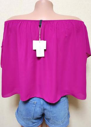 Блуза с открытыми плечами  stradivarius5 фото