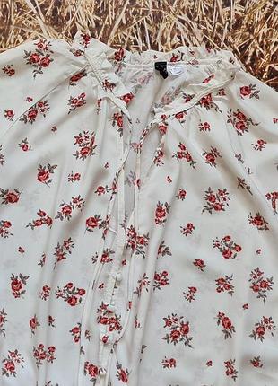 Нова легка натуральна блуза h&m. розмір 46 3