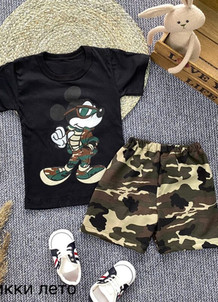✔ легкий летний костюм с любимым микки!