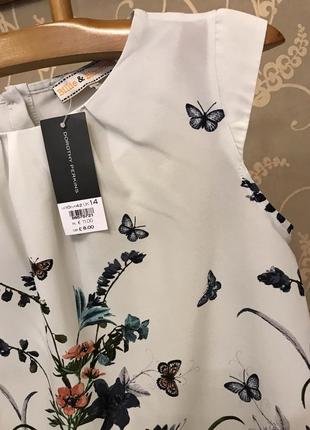 Нереально красива і стильна брендовий блузка в кольорах і метеликах.8 фото
