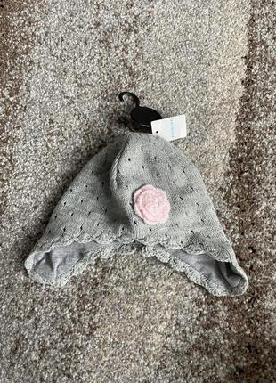 Шапочка для девочки 12-24 мес